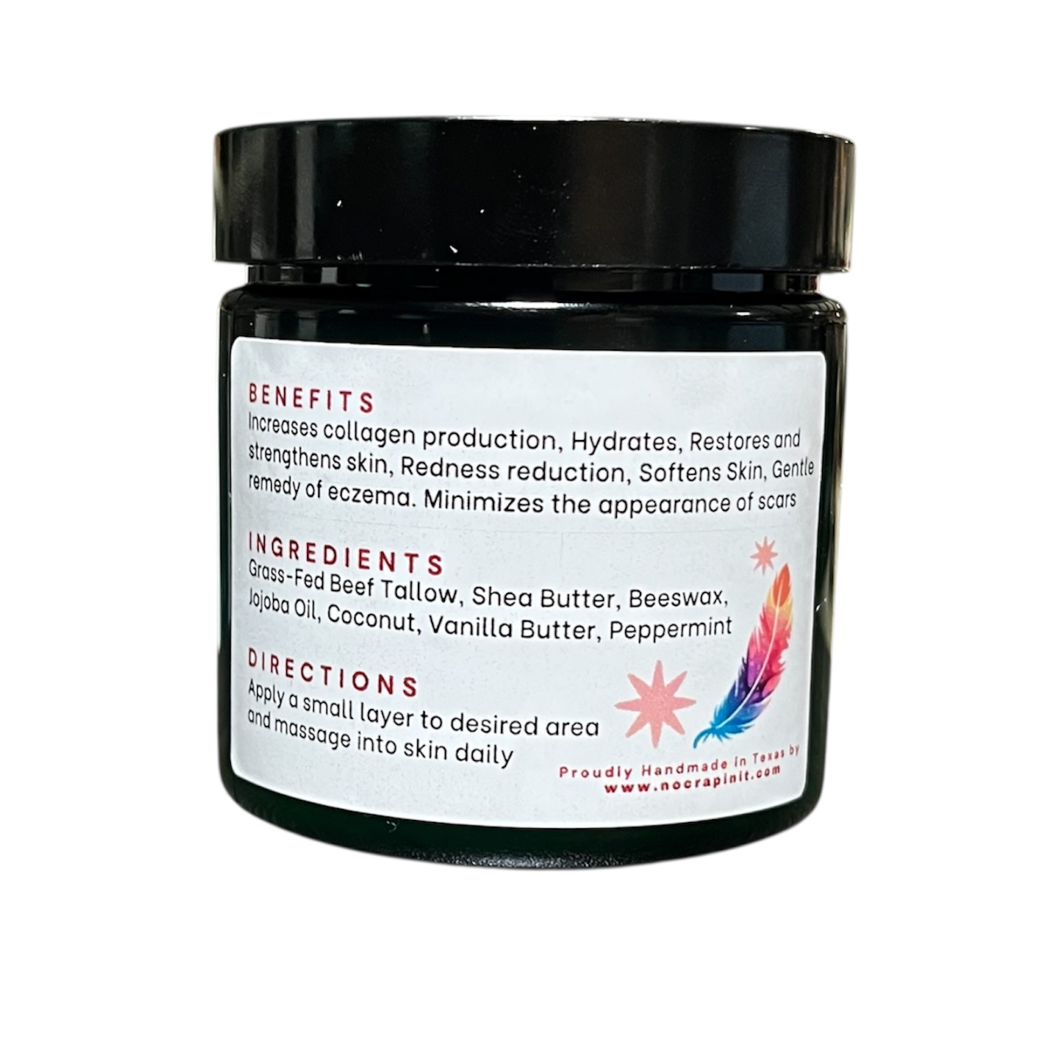 No Crap In It - Wholesale Body Balm/Butter - Mrs. Claus Tallow Body Butter1