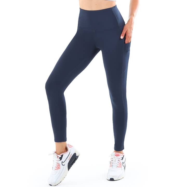 Women YOGA pants -AY209-Navy for wholesale by Fabio Valenti