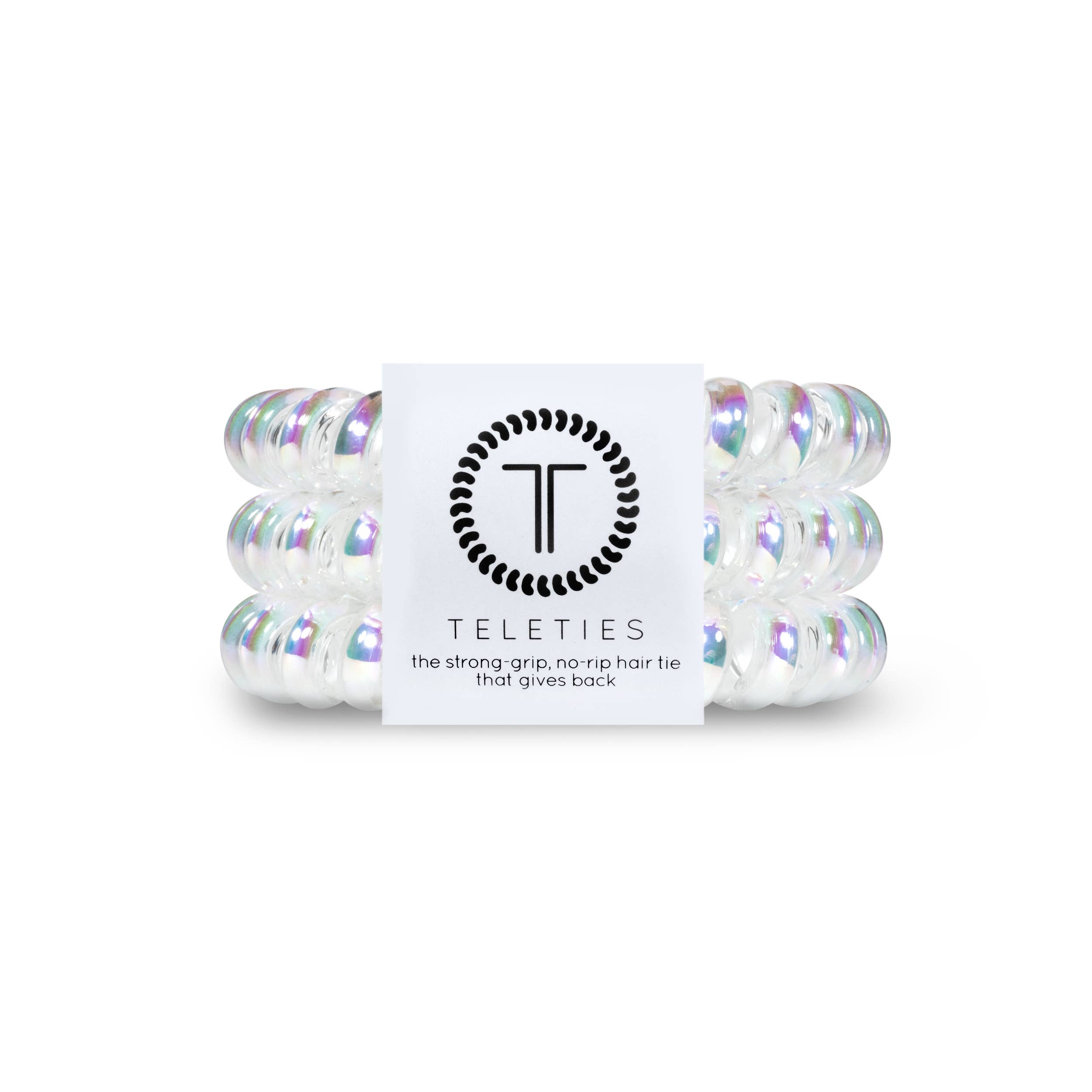 TELETIES - Wholesale Hair Tie - Spiral Hair Coils | Large | Peppermint Hair Ties