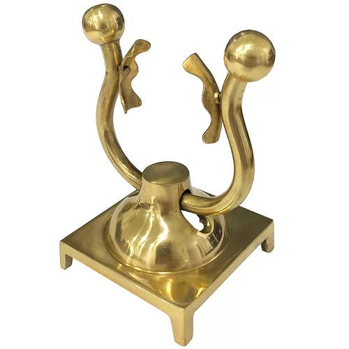 Al Findings - Wholesale Jewelry Stand & Display - Brass Pocket Watch Display Stand (Double Sided)