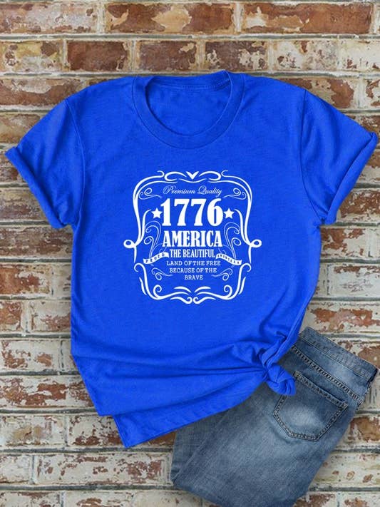 Unisex Round Neck Short Sleeve T-Shirt#1185 for wholesale by Top Avenue