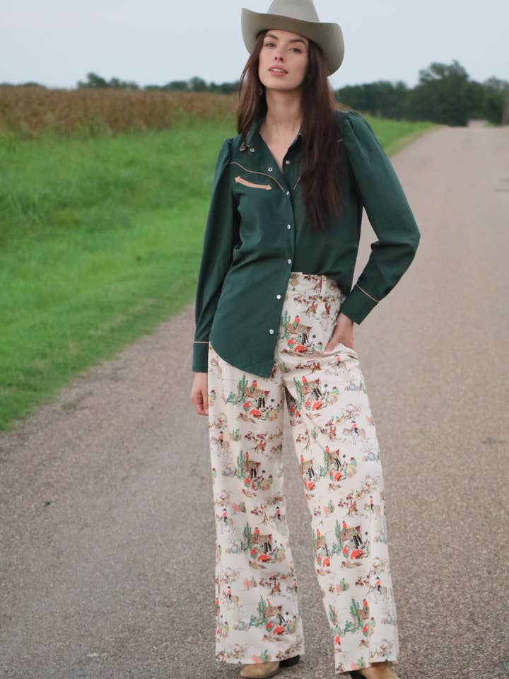 Turquoise Haven - Wholesale Pants - Women's - RTS TH221 WAGON TROUSER PANT CURVY (2)