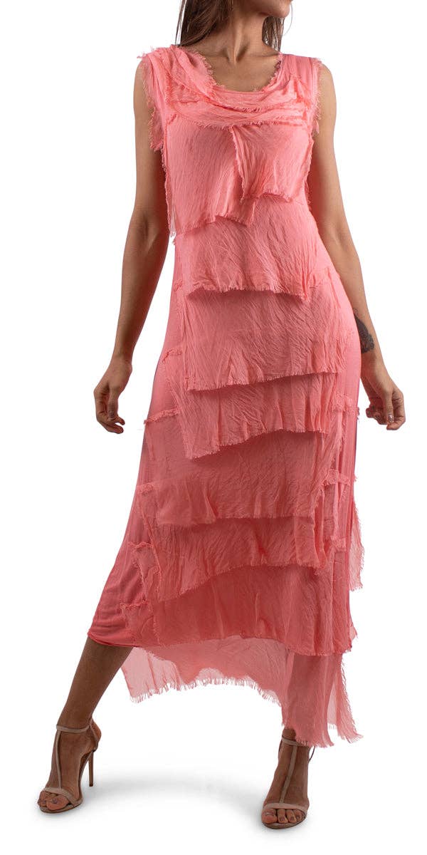 Gigi Moda - Wholesale Dress - Women's - Full Length Ruffle Dress19
