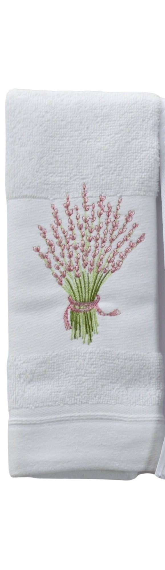 Nordlinen - Wholesale Hand Towel - Lavender Guest Fingertip Towels, Embroidered  30X50 1