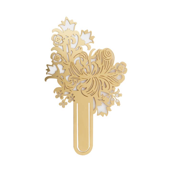 Portico Designs - Wholesale Bookmark - William Morris Golden Lily Laser Cut Bookmark