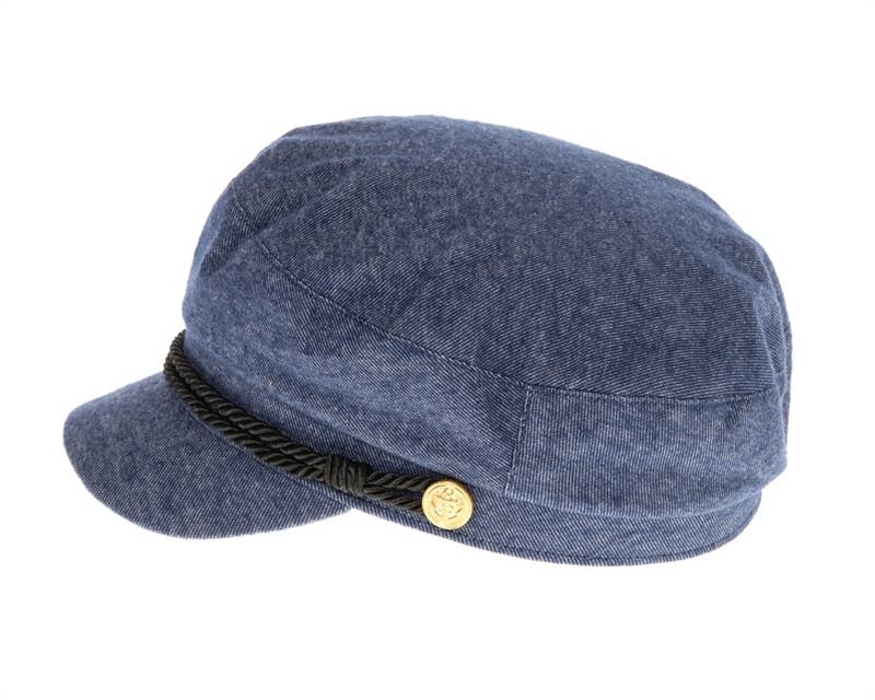 DNMC - Vente Casquette gavroche – femme - Casquette de pêcheur en denim automne-hiver pour femme3