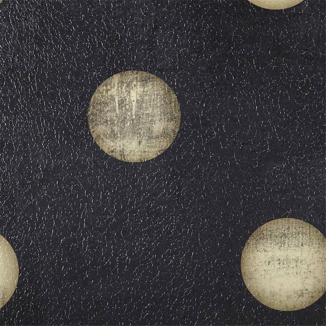 Olliix - Vente Tableau/dessin - Art sur toile de décoration murale en forme de dominos en or noir1