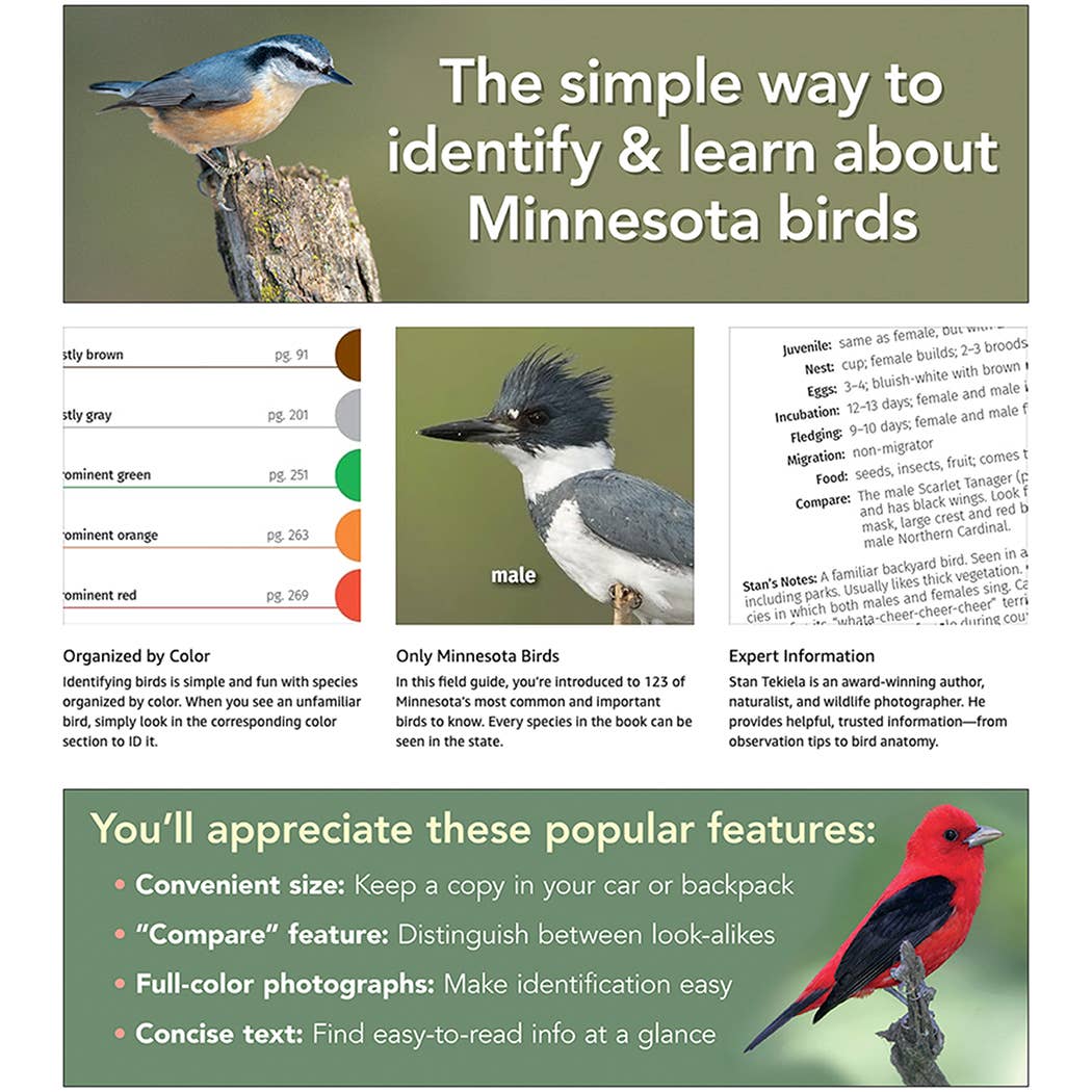 AdventureKEEN - Wholesale Nature & Outdoors - Birds of Minnesota Field Guide 3e6