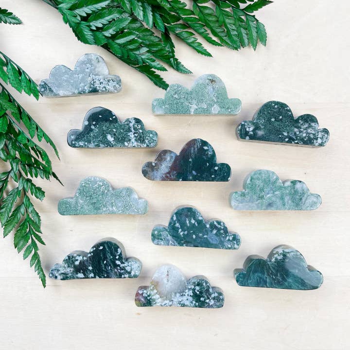 Ewelina Pas Jewelry - Wholesale Spiritual Stone/Crystal - Moss Agate Cloud Carving1