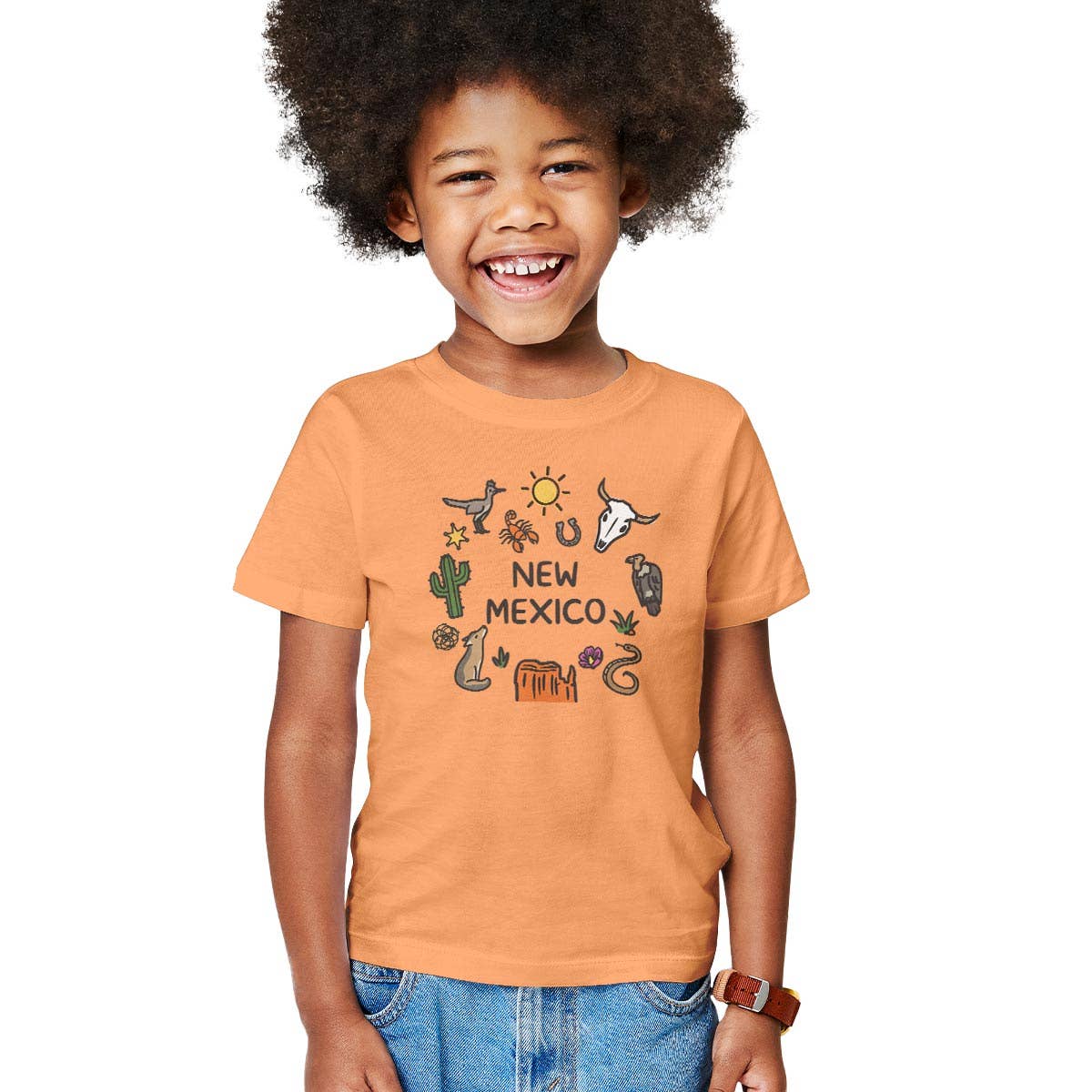 RetroPlanet - Wholesale Screen Printed T-Shirt - Kids - Desert Doodles Icons Name Drop Youth T-Shirt XS-XL13