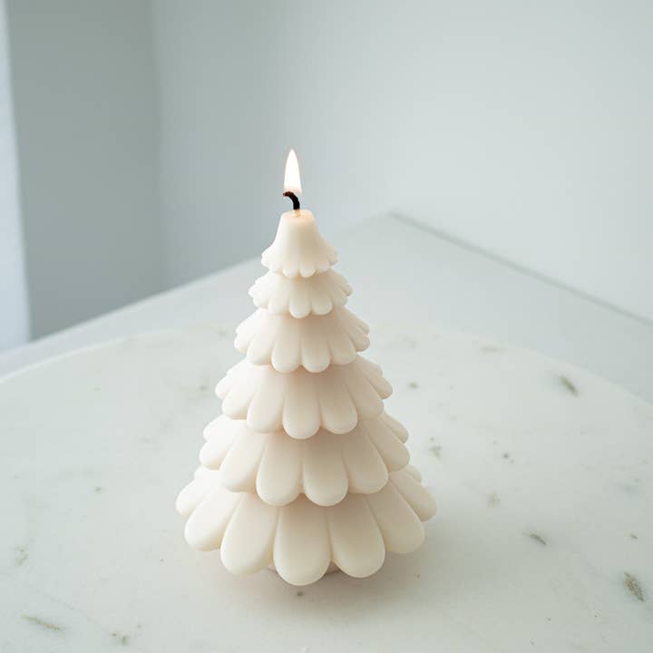 Glowing Harmony Candle Co - Wholesale Novelty Candle - Christmas Tree Candle | Festive Pine Tree Soy Wax Candle3