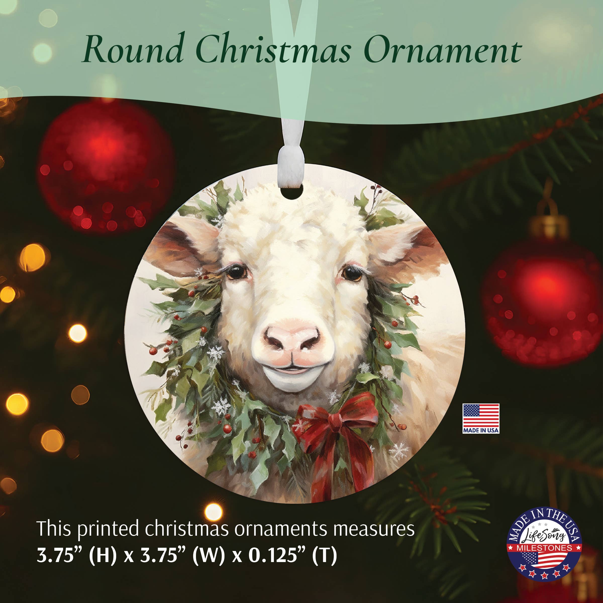 LifeSong Milestones - Wholesale Ornament - Highland Cow Holiday Ornament | Christmas Gift Idea6
