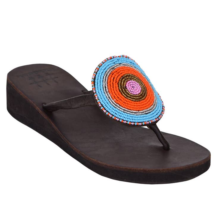 Medallion Turquoise Wedge for wholesale by Global Girls