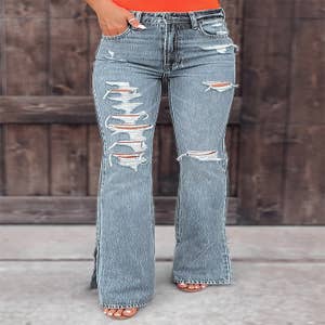 Womens Cute Deer Head Print Ripped Pants Fashion Mid Waist Stretch Patch  Jeans for Women : : Clothing, Shoes & Accessories