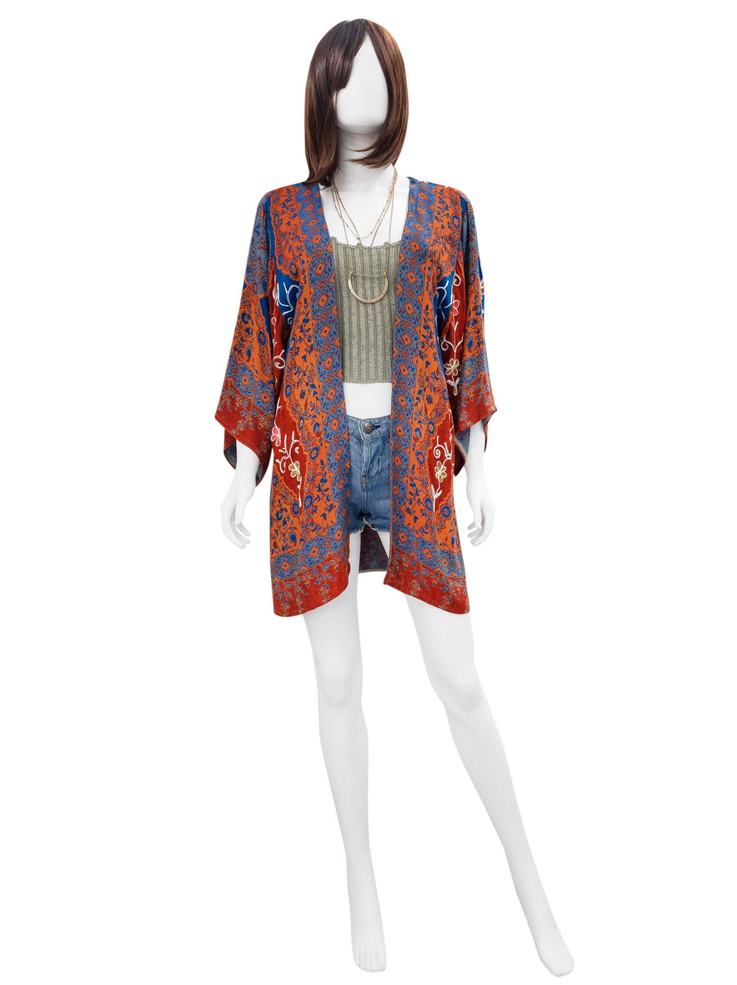 Raj Trading & Imports (USA) Inc. - Wholesale Kimono - Women's - Yana Embroidered Kimono