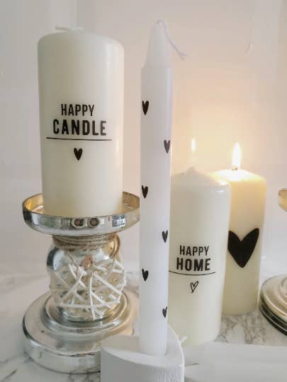 Bloc Happy Candle Coeur pour la vente par Pretty Liittle Things