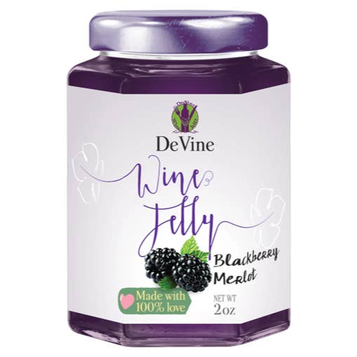 Black Merlot Wine Jelly for wholesale by DeVine Wine Jelly