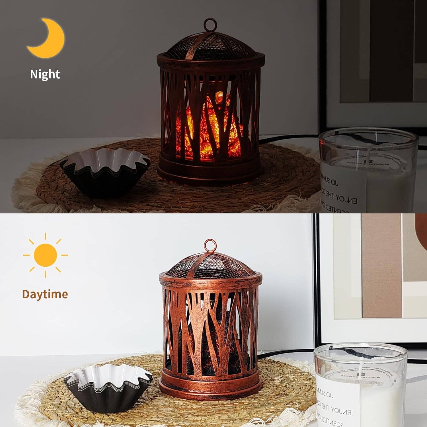 Liffy - Wholesale Wax Warmer - Copper Lantern Electric Wax Melt Warmer for Home Decor1
