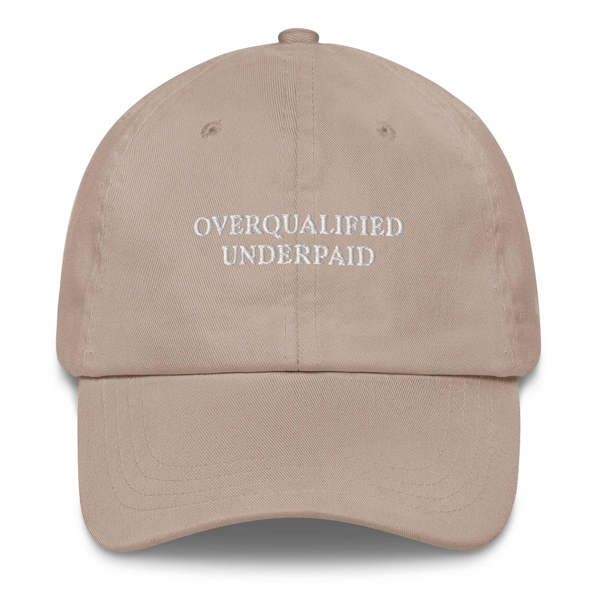 The Refined Spirit - Wholesale Baseball Cap - Unisex - Overqualified Underpaid - Cap4