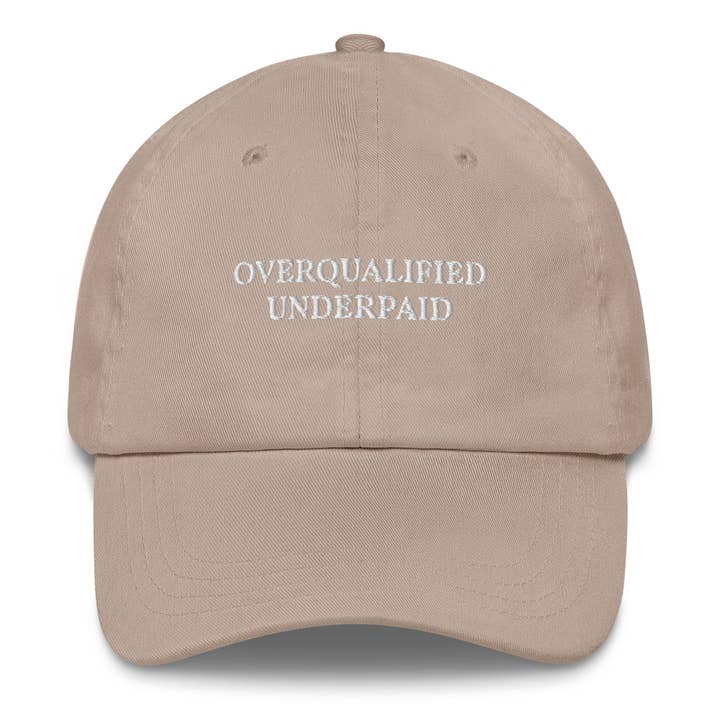 The Refined Spirit - Wholesale Baseball Cap - Unisex - Overqualified Underpaid - Cap4