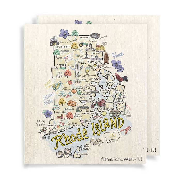 Fishkiss Rhode Island Swedish Cloth for wholesale by Wet-it!