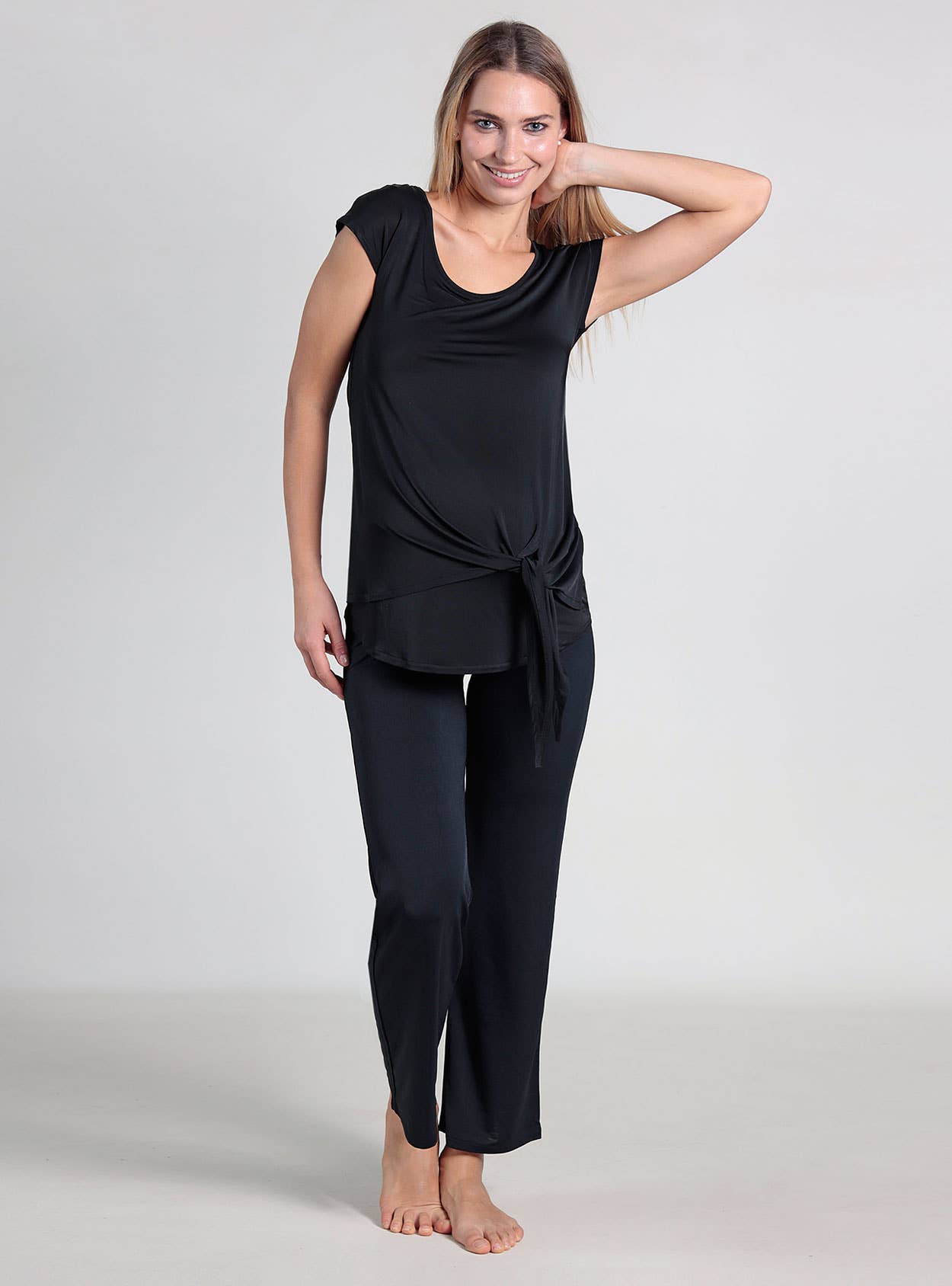Ohma Barcelona - Wholesale Pants - Maternity - Biodegradable Wide Maternity Trousers3