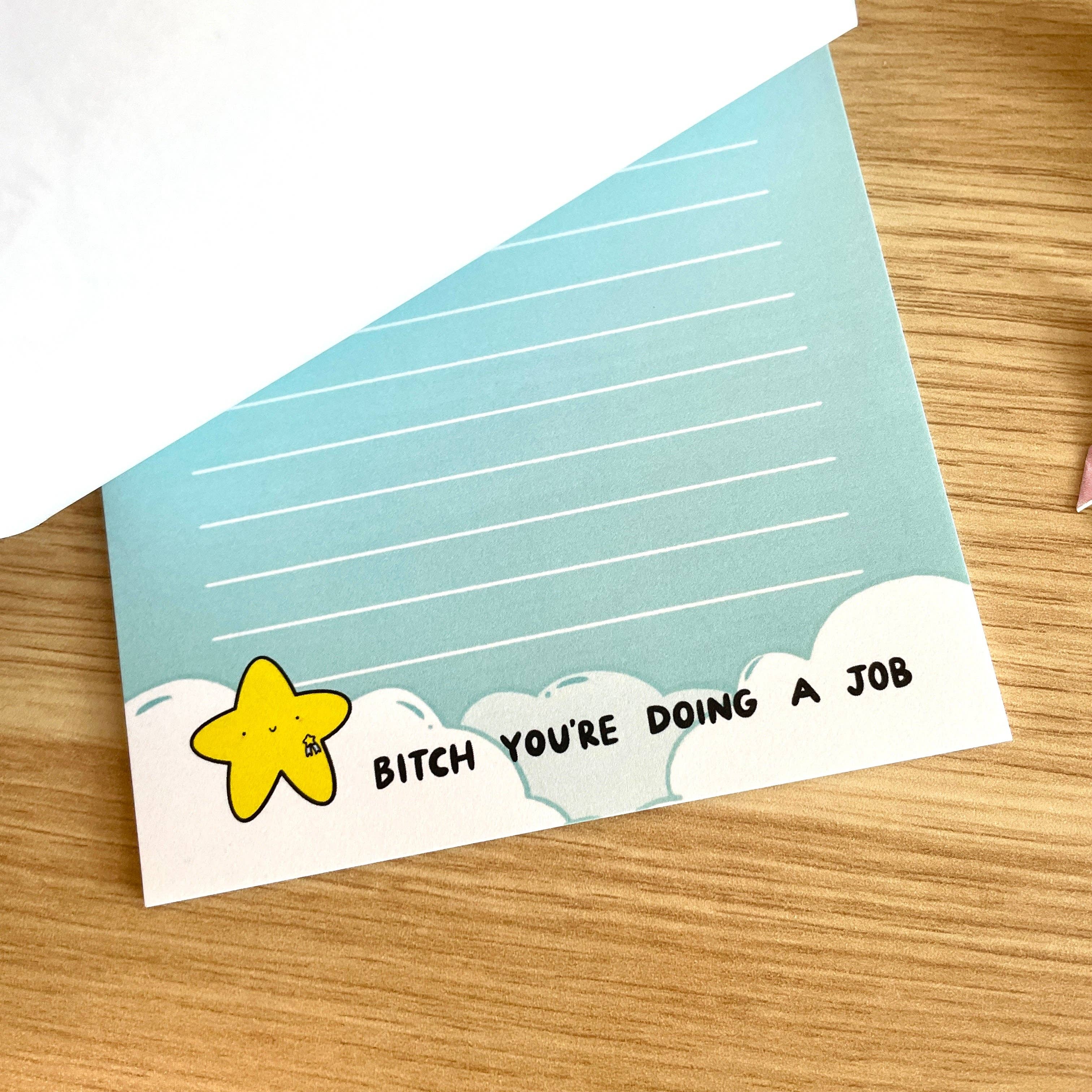 Jem and Cozy - Wholesale Notepad - Bitch You're Doing a Job Note Pad1