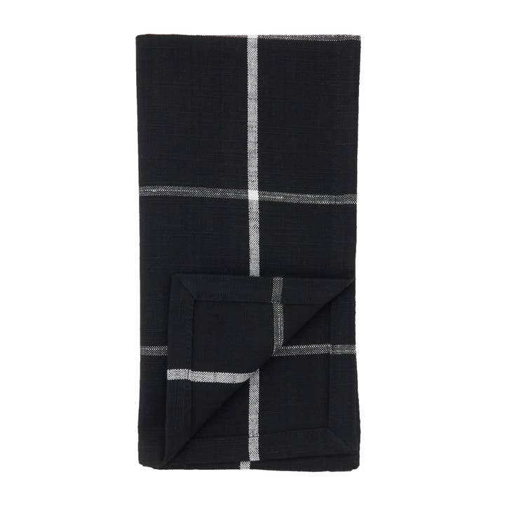 Saro Lifestyle - Wholesale Dinner & Cloth Napkin - Plaid Napkin - Windowpane Design