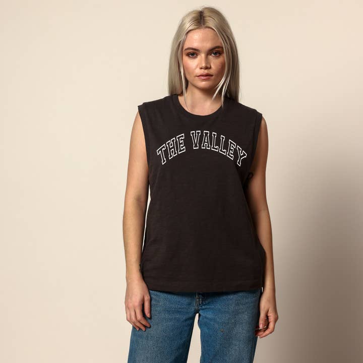 The Valley Black Moto Tee for wholesale by James Mae