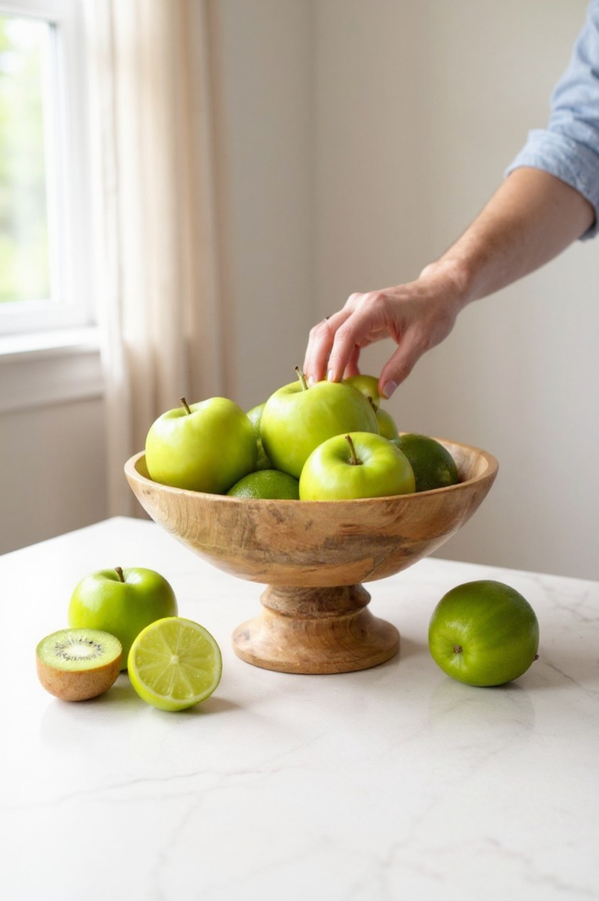 Made Market Co. – wholesale Decorative plate/dish/bowl – Classic Wood Pedestal Bowl5