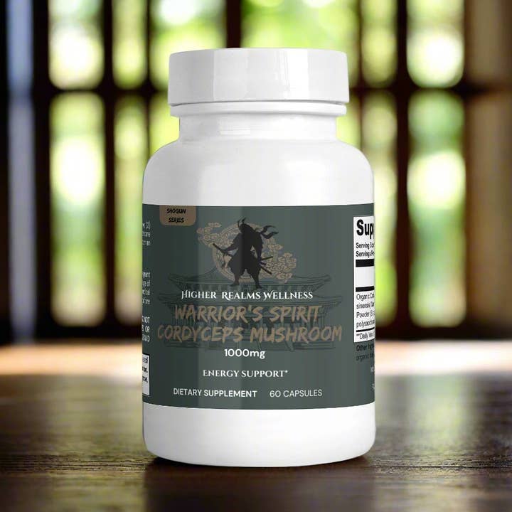 Warrior's Spirit Cordyceps Mushroom for wholesale by Higher Realms Wellness