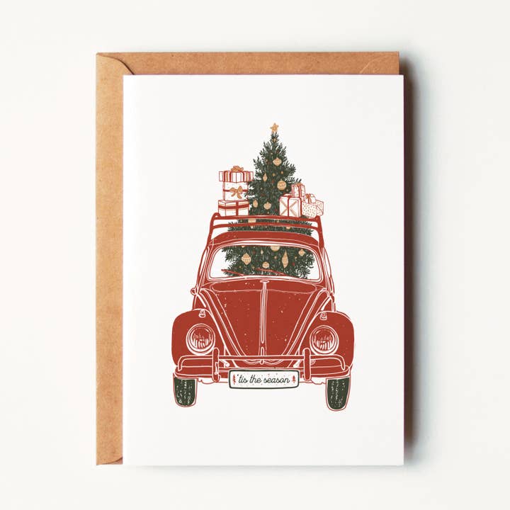 Tis the Season, carte de vœux festive pour Noël pour la vente par Kaari & Co.
