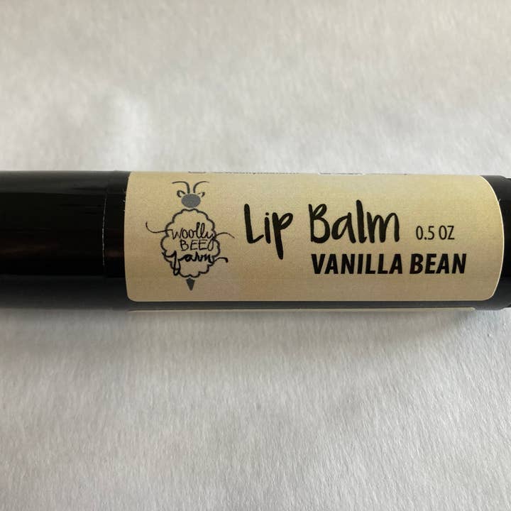 Vanilla Bean - Natural Lip Balm - 0.5 oz for wholesale by Woolly Bee Farm