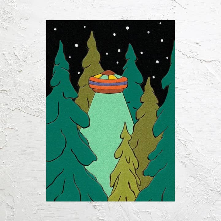 Fairy Ring, 4.25x6 Inch 16pt Textured Postcard for wholesale by Backseat Window