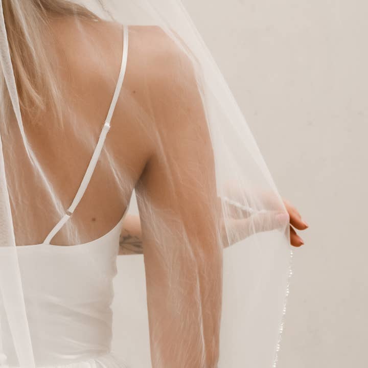 Heirloom Bridal Company - Wholesale Sluier - Dames - Sluiers met kralenrand V0112