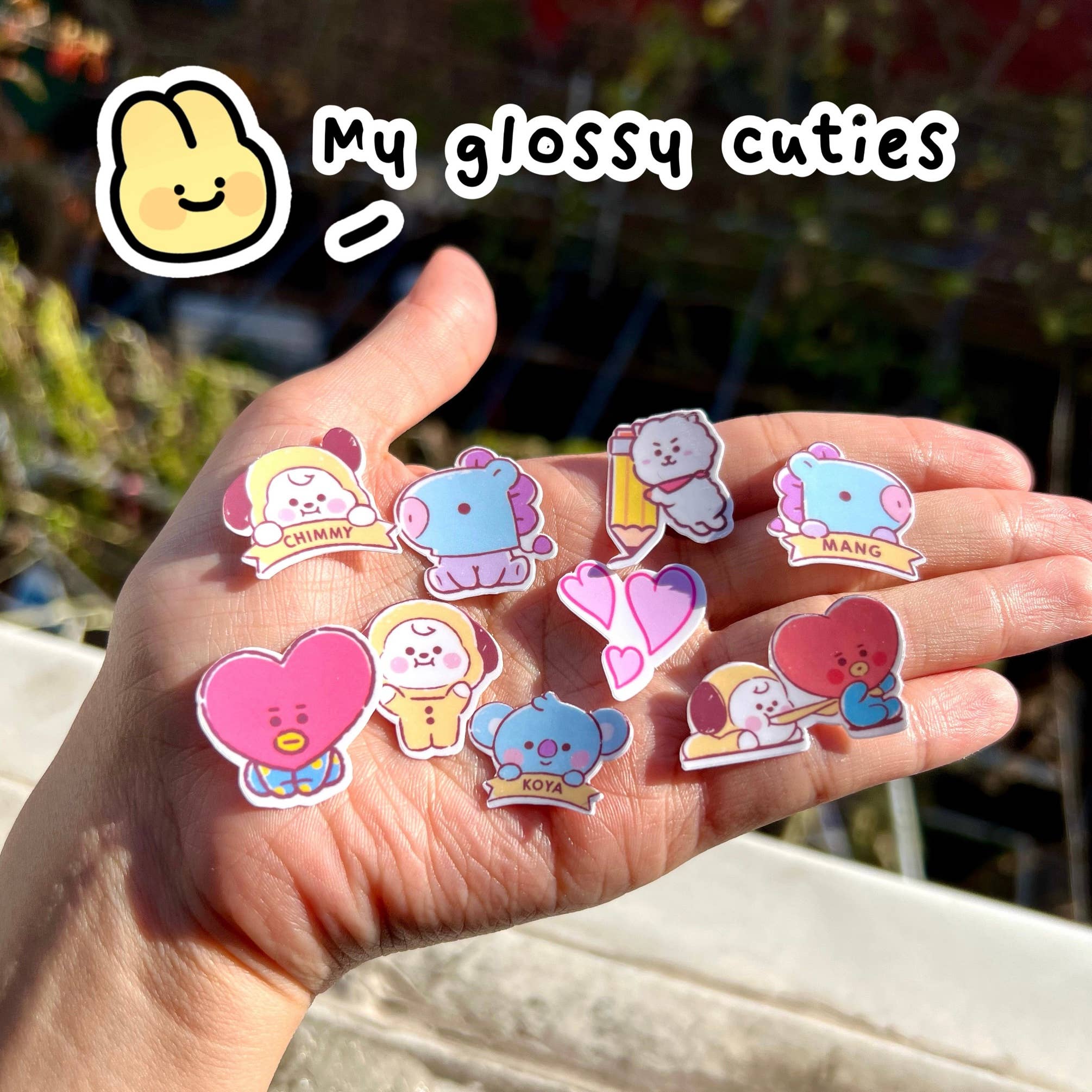 CutenessOverloaded1 - Wholesale Sticker - 46 baby BT21 minini stickers pack - Cooky RJ Shooky Koya3