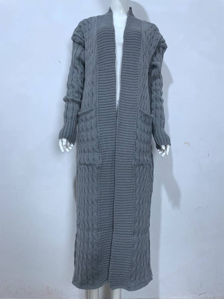 Productseeker - Wholesale Coat - Women's - CT037 Cozy Plus Size Long Knit Sweater Coat0