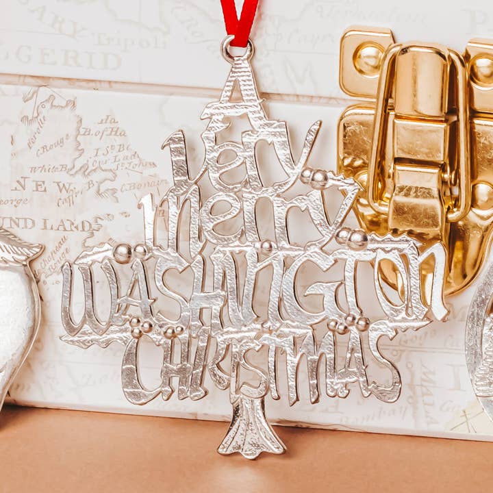 House of Morgan Pewter - Vendita all'ingrosso Decorazione - Un Ornamento di Natale Molto Allegro - Stati e Città3