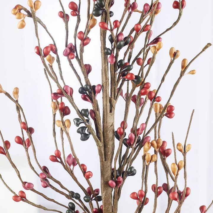 Factory Direct Craft – wholesale Artificial flowers – 25" Fall Color Pip Berry Spray - Select Color 3