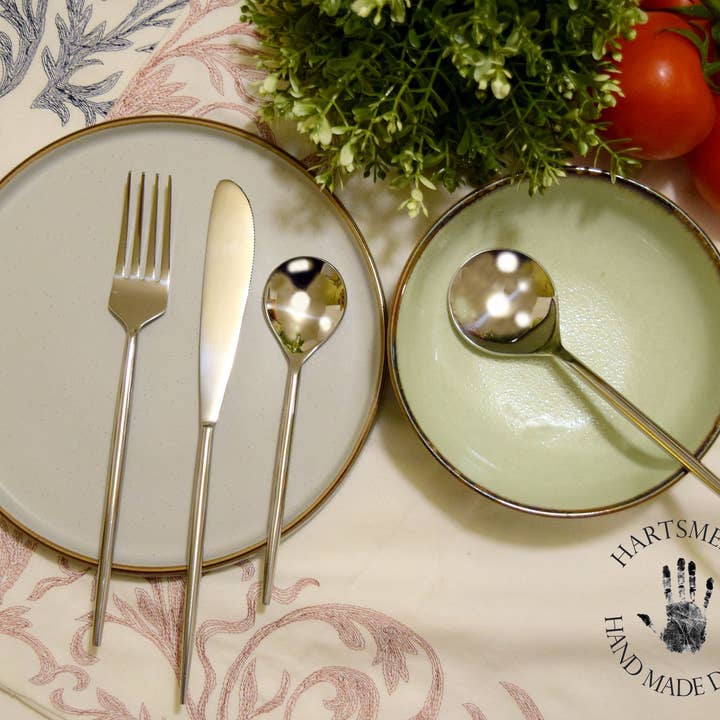 Paint Brush Cutlery Set Silver for wholesale by Hartsmede