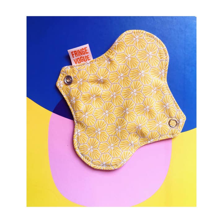 Fringe Vogue - Wholesale Menstrual Pad/Liner - Eco-friendly sanitary napkin - Japanese pattern yellow2