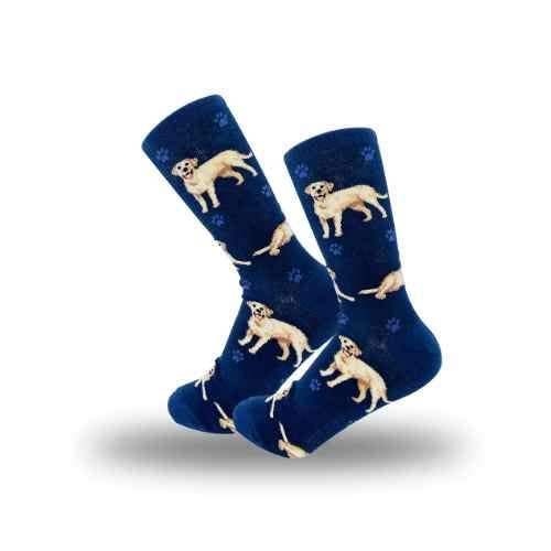 E&S Pets – wholesale Socks – Unisex – Labrador Yellow - Fun Novelty Dog Socks - Unisex