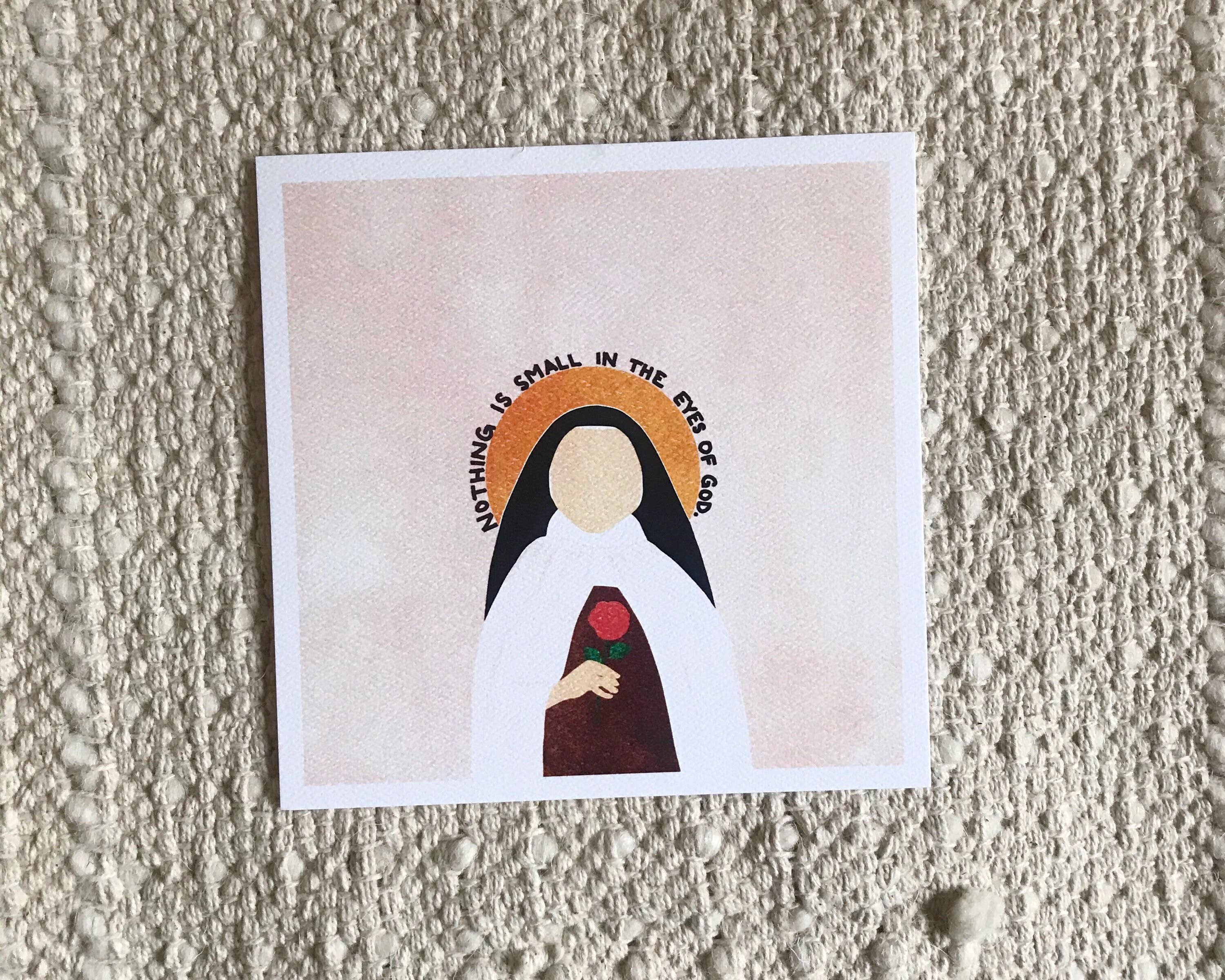 Small Things Print Co. - Wholesale Art Print - St. Therese of Lisieux Print, 6x6 in, St. Therese of Lisieux6