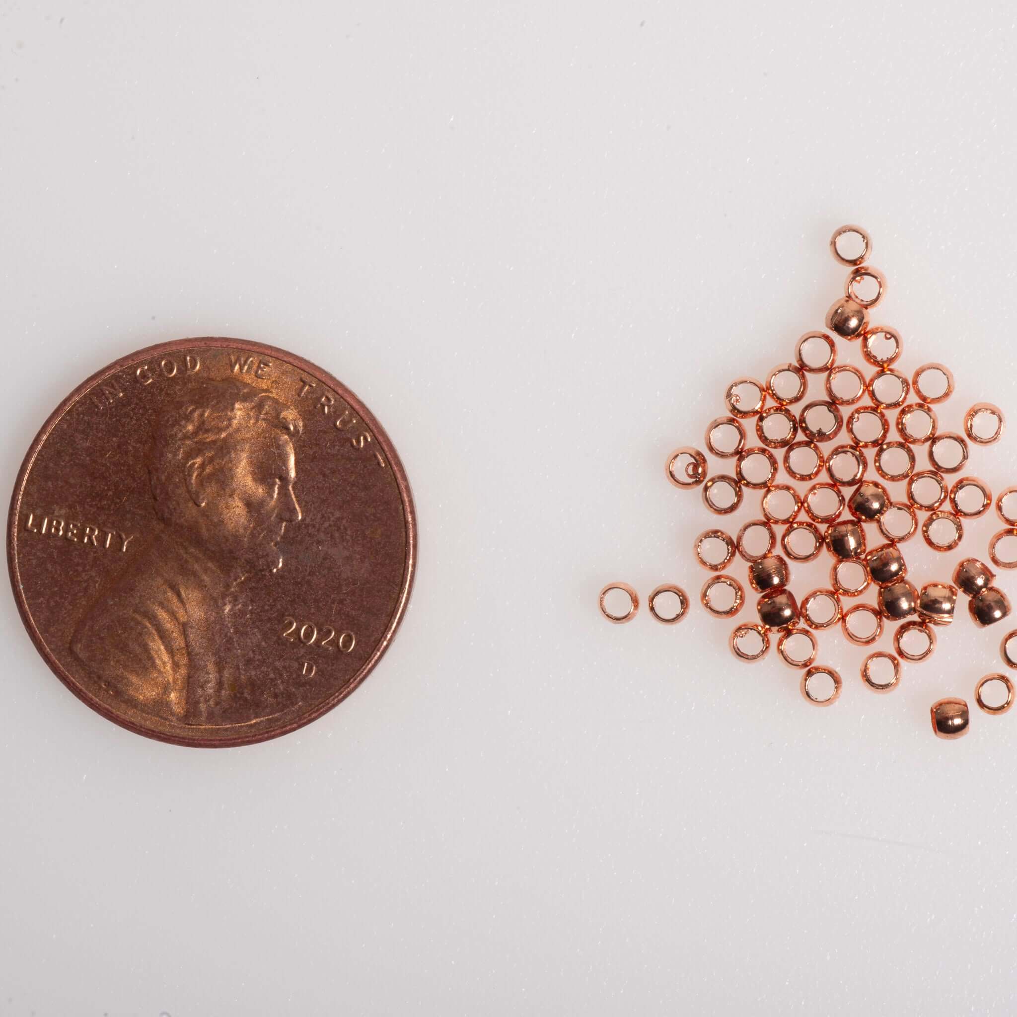 Continental Beads - Wholesale Craft Supplies - Crimp Bead Seamless - Measures 2mm - Size XXS - Available in Multiple Colors - Sold by the Gross - CRBD27