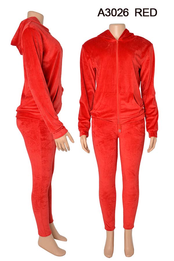 SSImport – wholesale Jeansjackor – Dam – A3026 SAMMET JACKA OCH BYXOR SET BLANDADE STORLEKAR 12SET8