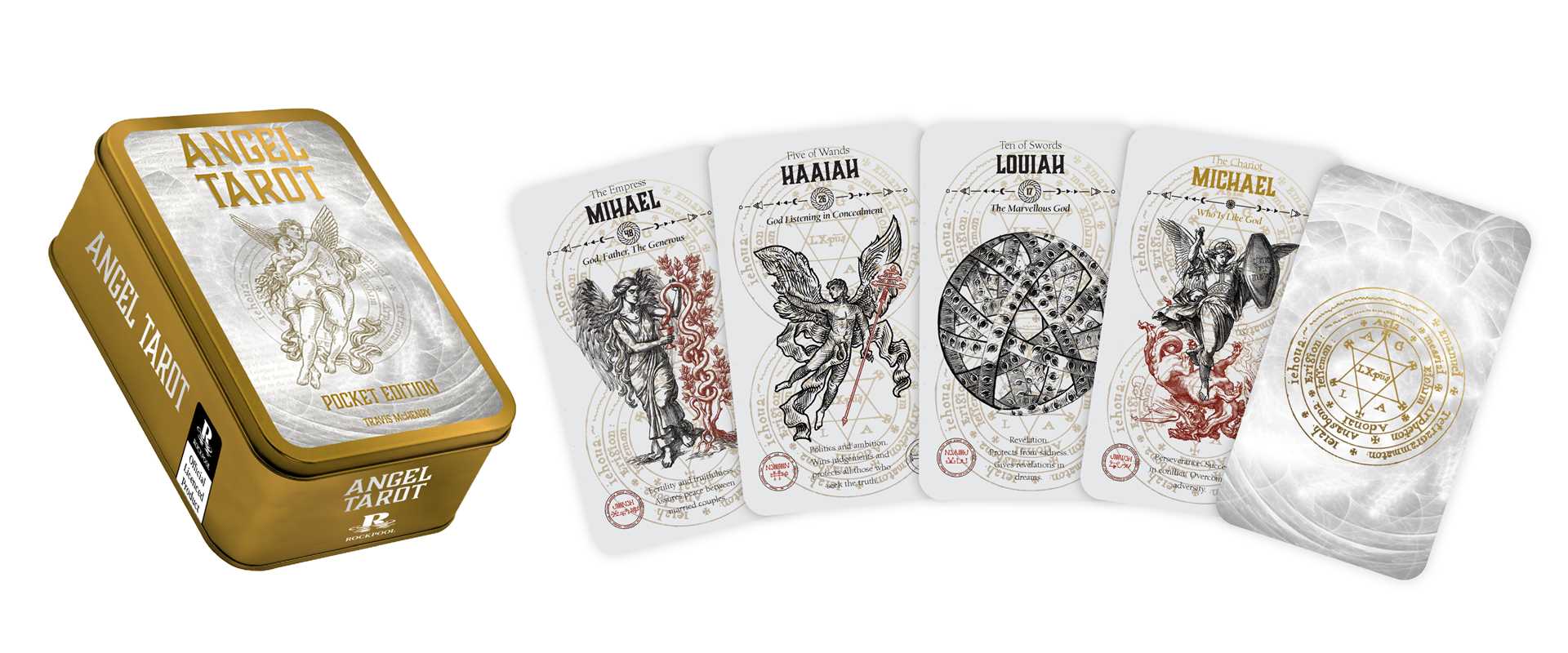 Simon & Schuster - Wholesale Tarot Cards - Angel Tarot Pocket Edition by Travis McHenry3