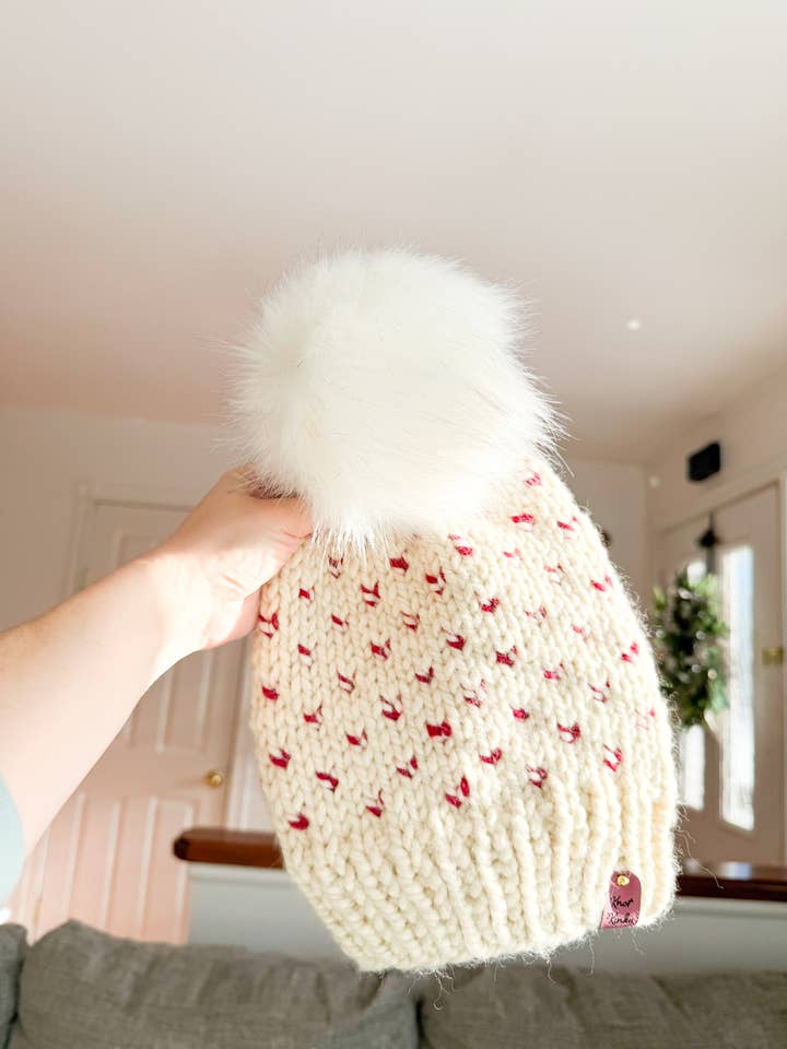 Candy Cane Lane Adult Hat❤️ for wholesale by Knot Kinky HairTies