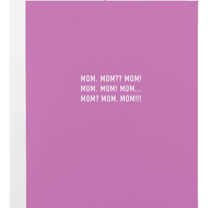 Mom Mom Mom Card voor wholesale door Classy Cards Creative