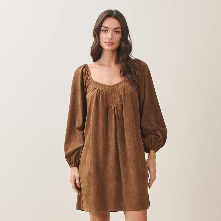 Veganes Wildleder-Minikleid für den Großhandel von Able