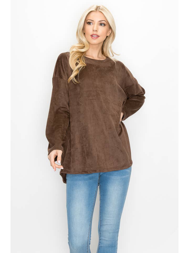 Joh Apparel - Wholesale Tunic - Women's - Adi Stretch Suede Top15